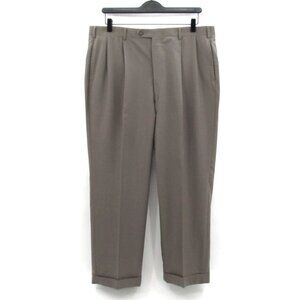Vintage Majer Slacks Merino Wool Pants 34x29 Taupe Trousers Union Made USA